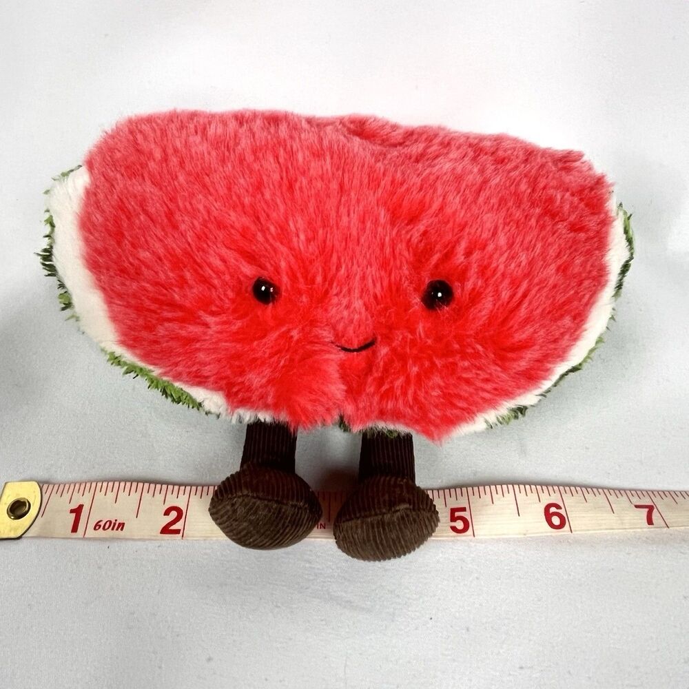 Jellycat London Amuseables Watermelon Plush Toy Retired Small - Picture 2 of 9
